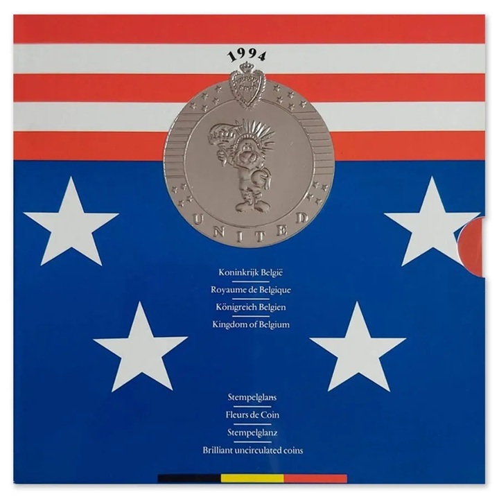 Belgique - Coffret Francs 1994 BU - Coupe du monde de football