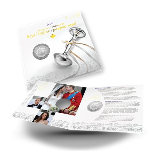 Canada - Pièce 25 Cents 2013 cupro-nickel Spécimen - Naissance du poupon royal – Image 3