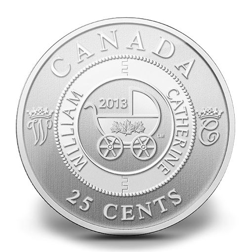 Canada - Pièce 25 Cents 2013 cupro-nickel Spécimen - Naissance du poupon royal