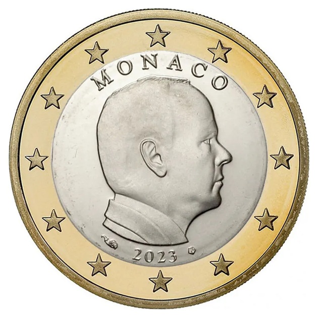 Monaco - Pièce 1 Euro 2023 nickel-laiton et cupro-nickel - Albert II