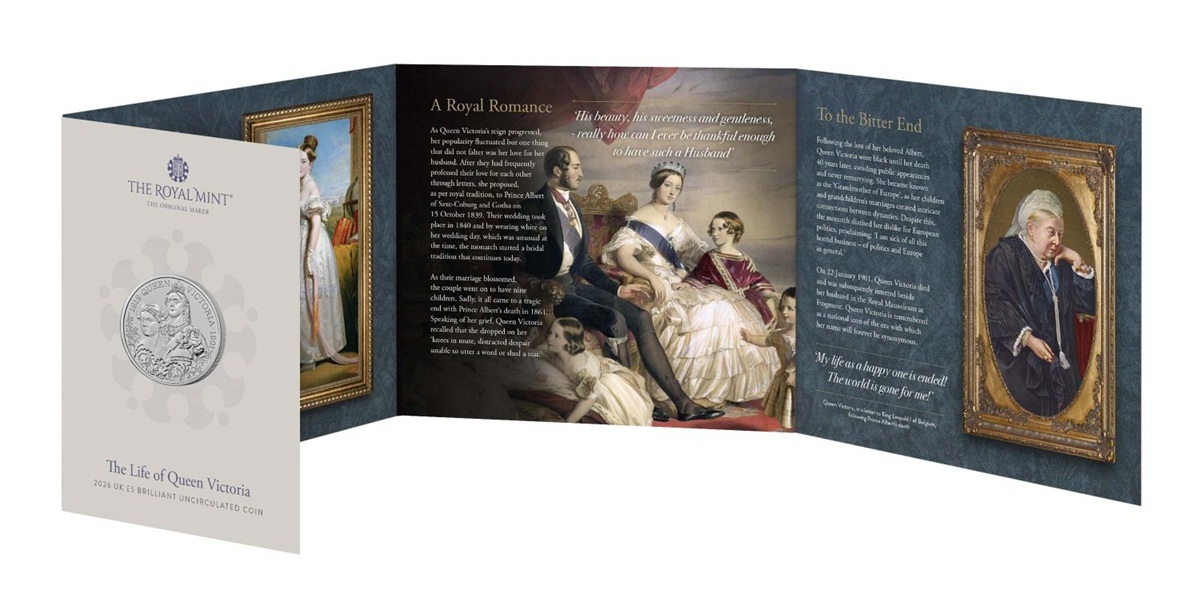 Royaume-Uni - Pièce 5 Pounds 2026 cupro-nickel BU - La vie de la reine Victoria – Image 4