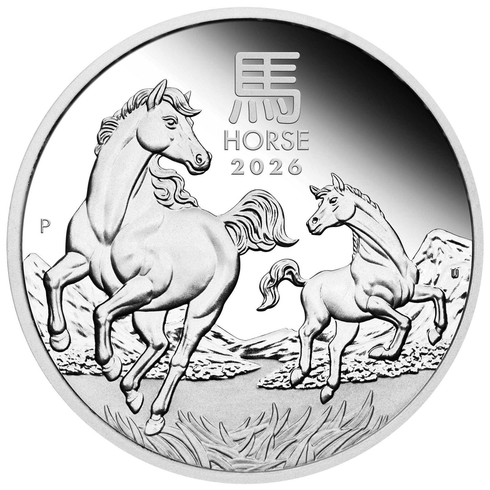 Australie - Pièce 50 Cents 2026 1/2 once argent BE - Année lunaire du Cheval