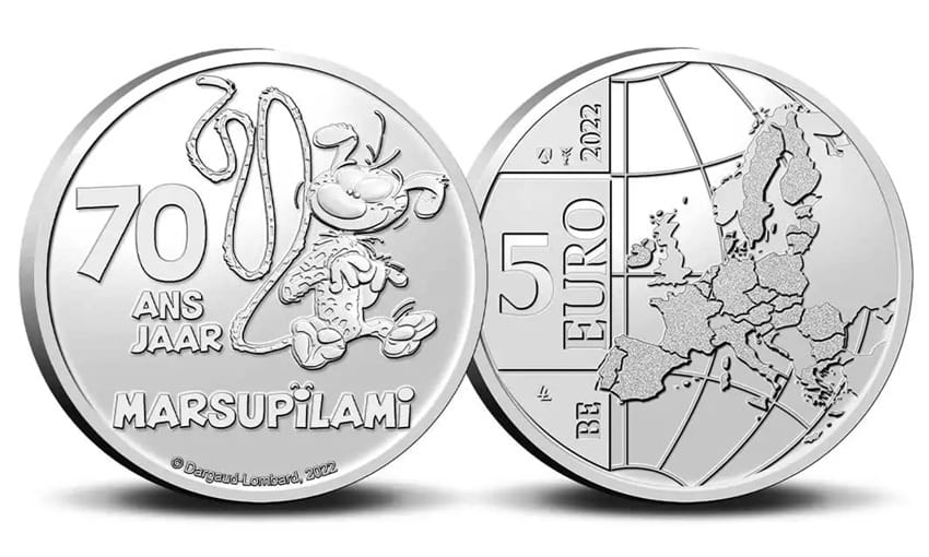 Belgique - Pièce 5 Euro 2022 cupro-nickel BU - Marsupilami – Image 6