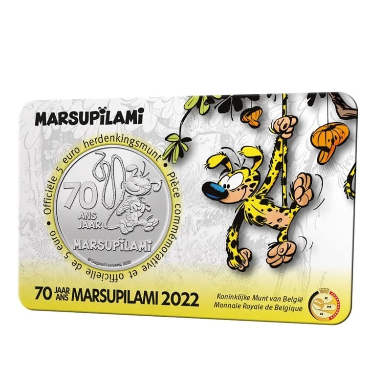 Belgique - Pièce 5 Euro 2022 cupro-nickel BU - Marsupilami – Image 3