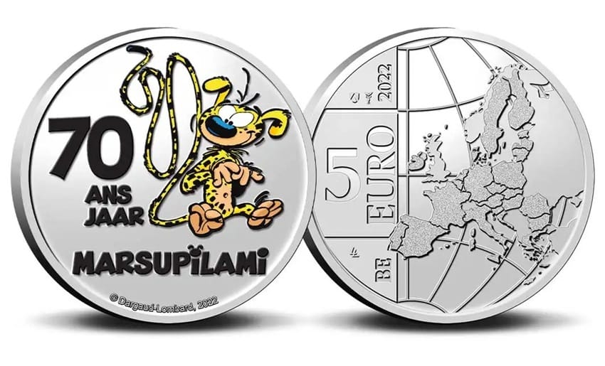Belgique - Pièce 5 Euro 2022 cupro-nickel BU - Marsupilami – Image 6