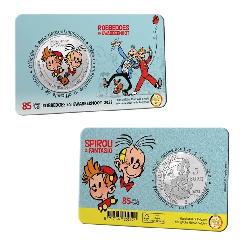 Belgique - Pièce 5 Euro 2023 cupro-nickel BU - Spirou et Fantasio – Image 5