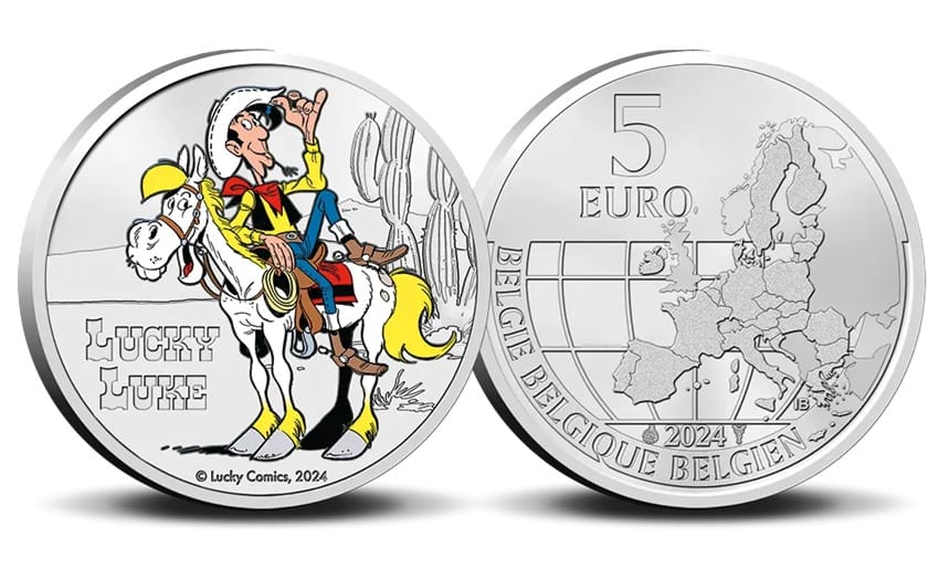 Belgique - Pièce 5 Euro 2024 cupro-nickel BU - Lucky Luke – Image 6