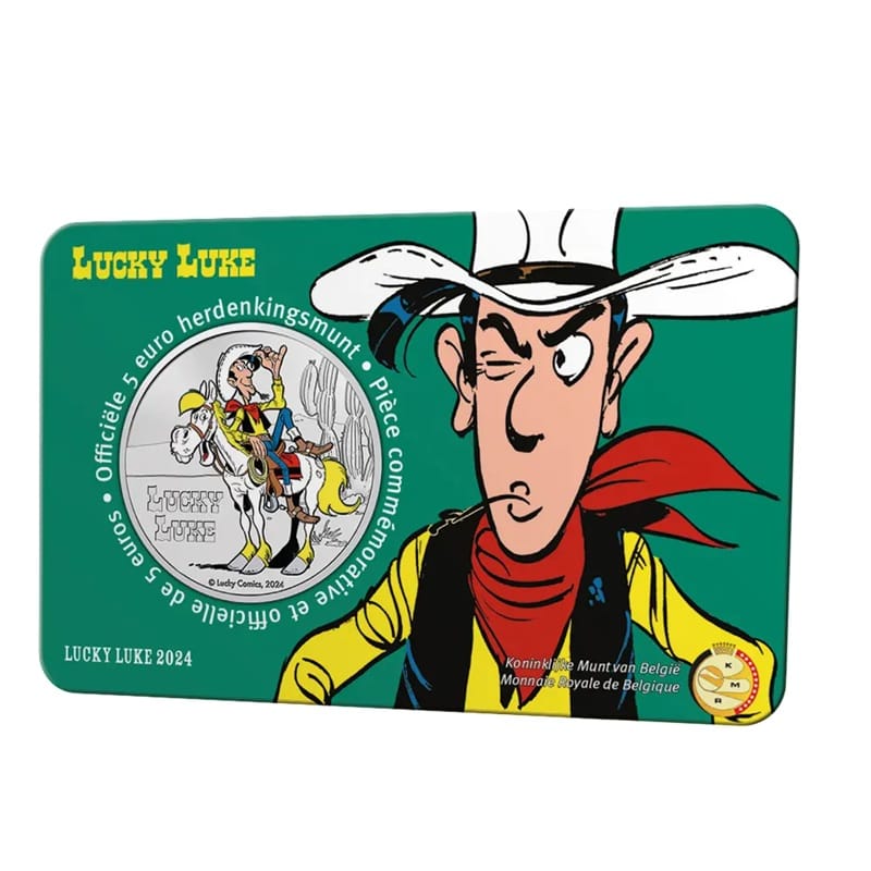 Belgique - Pièce 5 Euro 2024 cupro-nickel BU - Lucky Luke – Image 3