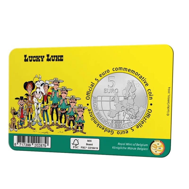 Belgique - Pièce 5 Euro 2024 cupro-nickel BU - Lucky Luke – Image 4