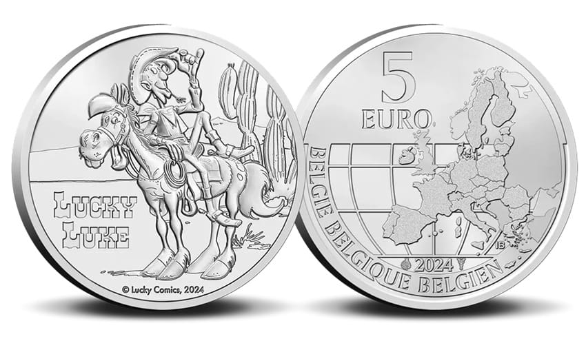 Belgique - Pièce 5 Euro 2024 cupro-nickel BU - Lucky Luke – Image 6