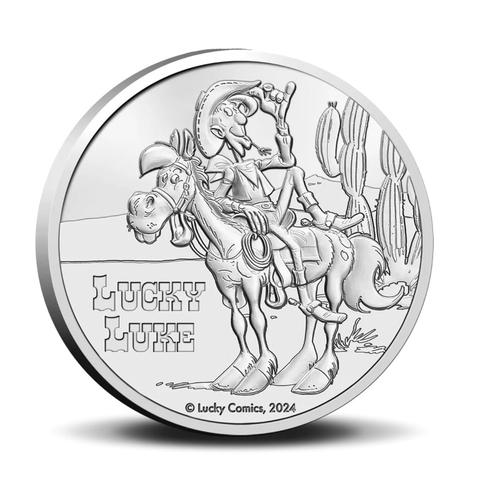 Belgique - Pièce 5 Euro 2024 cupro-nickel BU - Lucky Luke