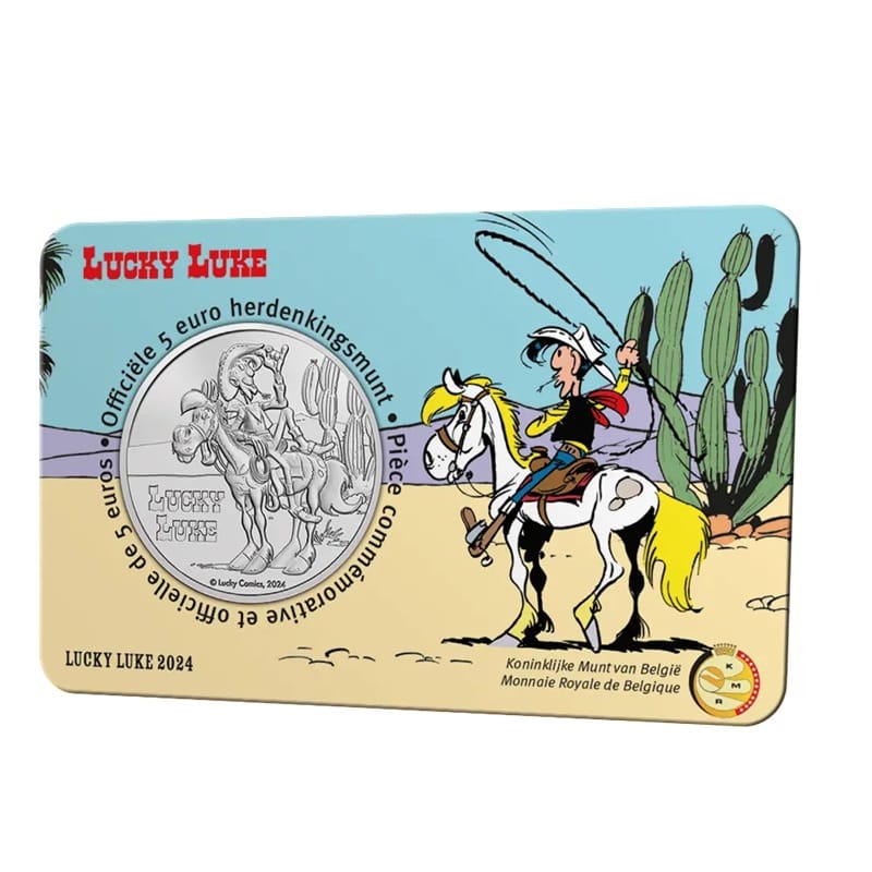 Belgique - Pièce 5 Euro 2024 cupro-nickel BU - Lucky Luke – Image 3