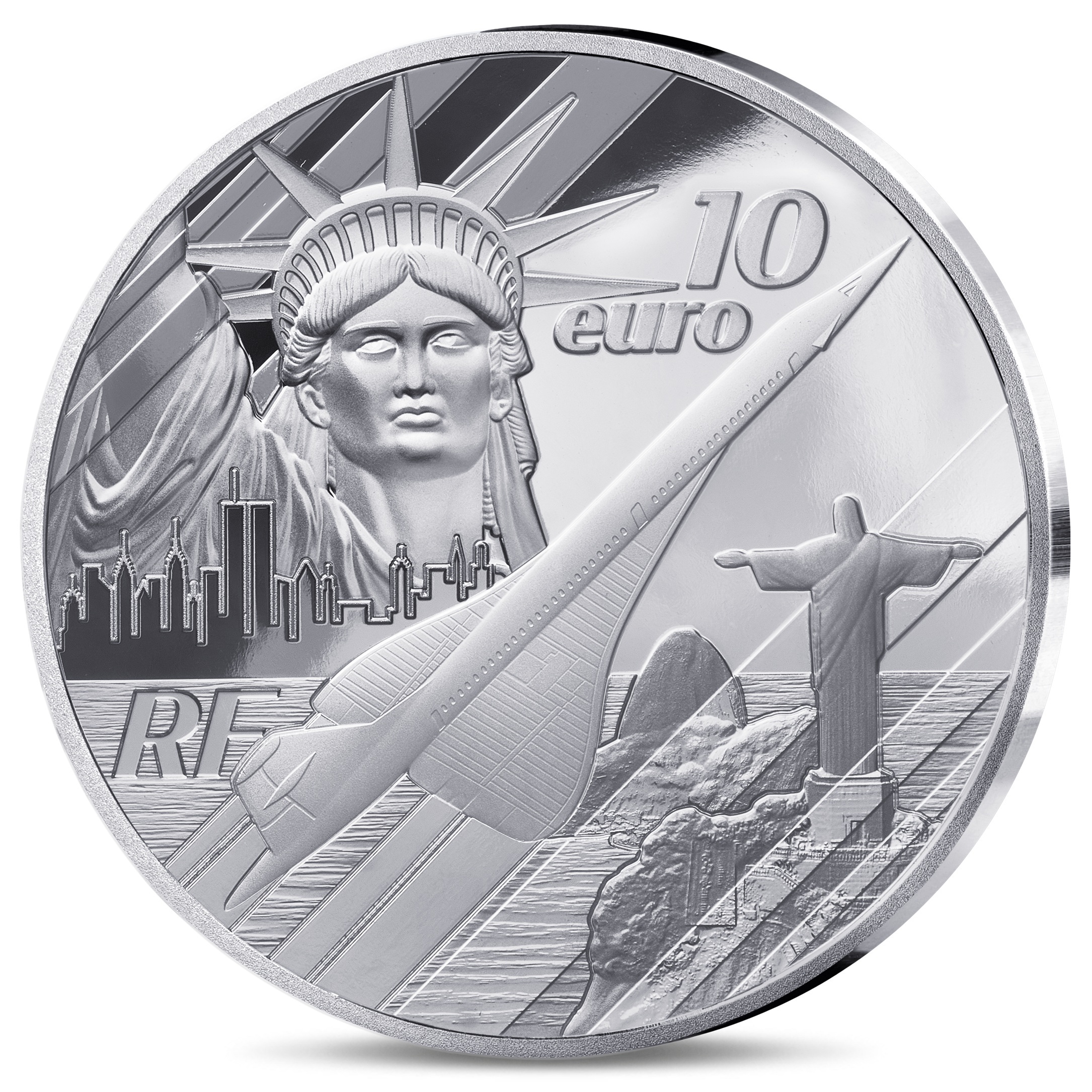 France - Pièce 10 Euro 2026 argent BE - Concorde – Image 2