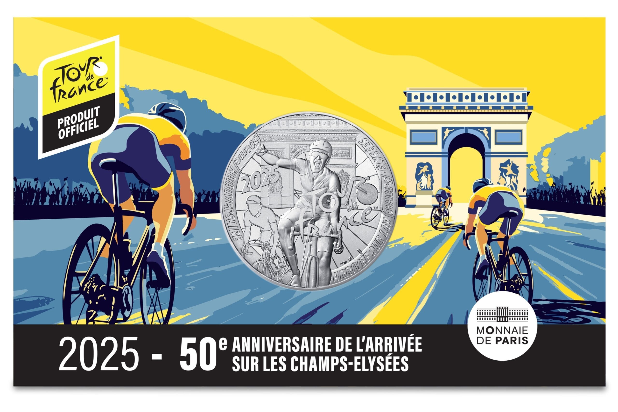 France - Pièce 50 Euro 2025 argent - Tour de France – Image 3
