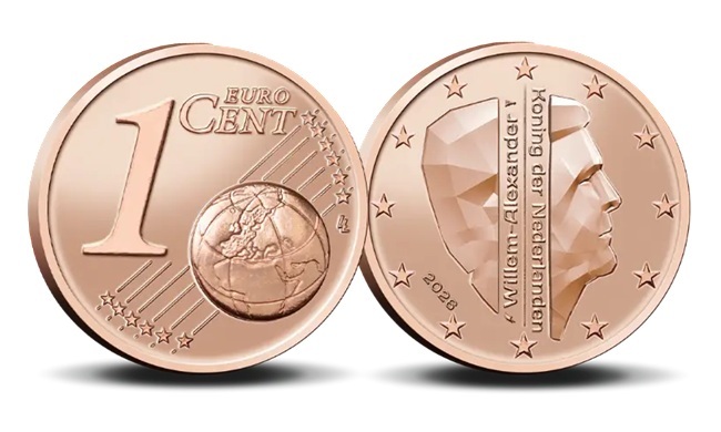 Pays-Bas - Pièce 1 Euro Cent 2026 acier plaqué cuivre BU - Willem-Alexander (bonnes résolutions) – Image 6