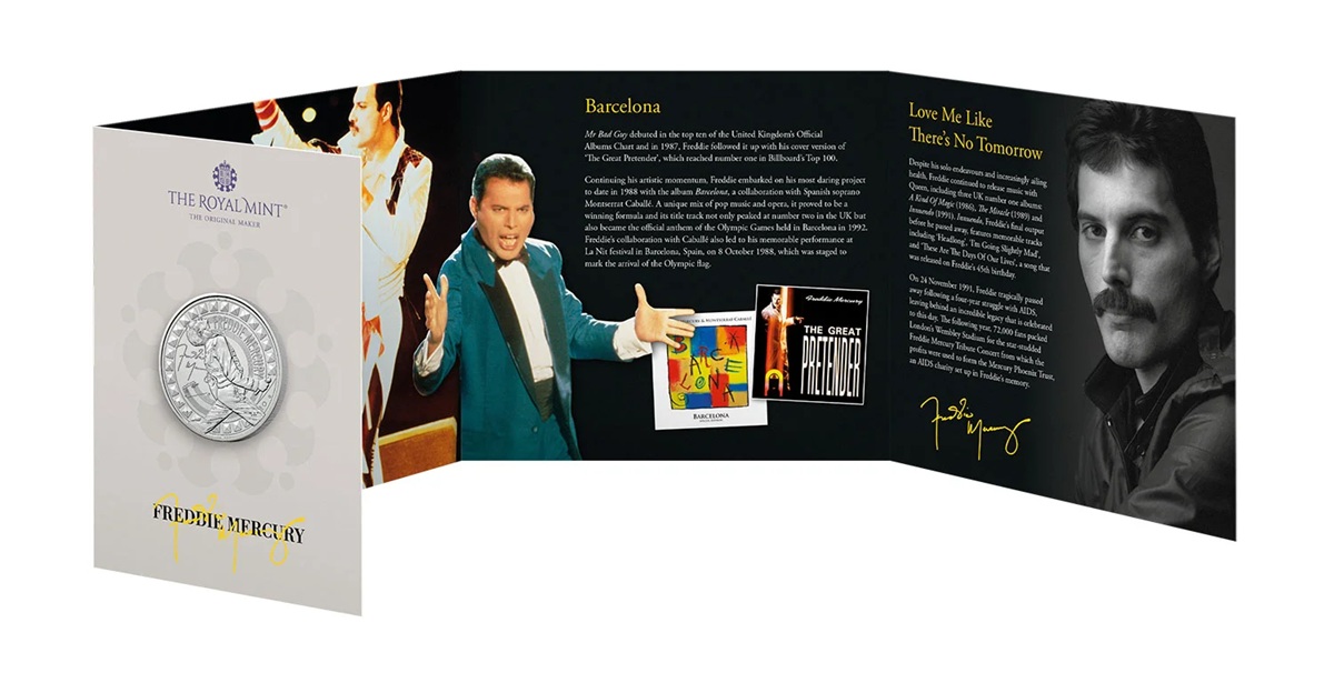 Royaume-Uni - Pièce 5 Pounds 2025 cupro-nickel BU - Freddie Mercury – Image 4