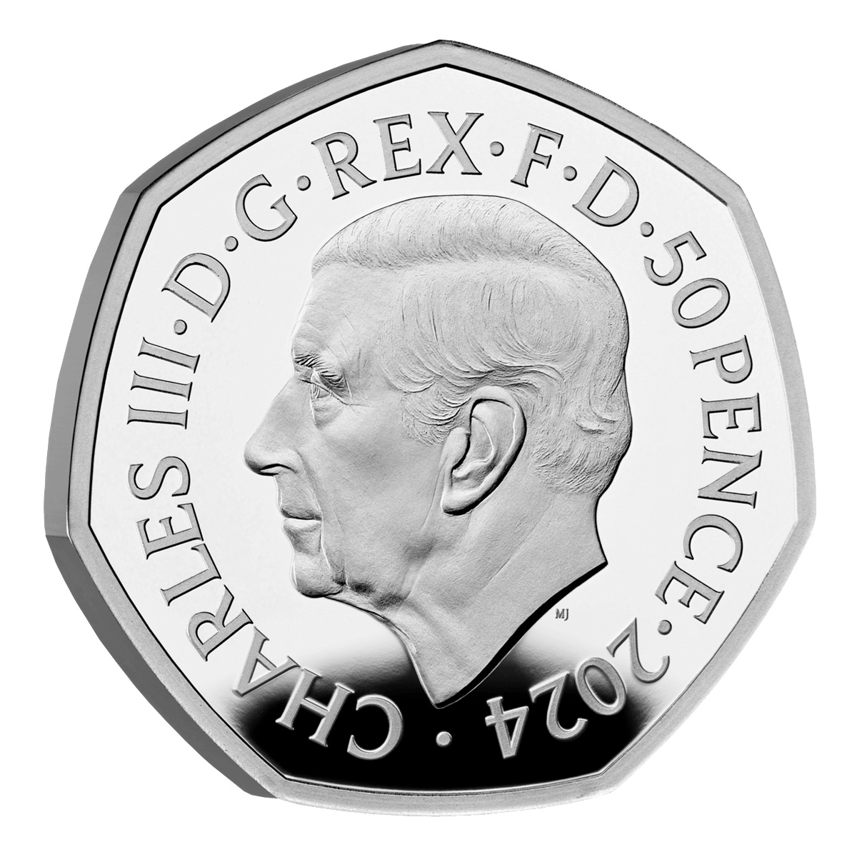 Royaume-Uni - Pièce 50 Pence 2024 argent BE - Stégosaure – Image 2