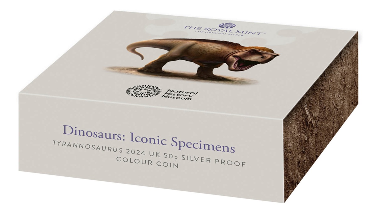 Royaume-Uni - Pièce 50 Pence 2024 argent BE - Tyrannosaure – Image 5