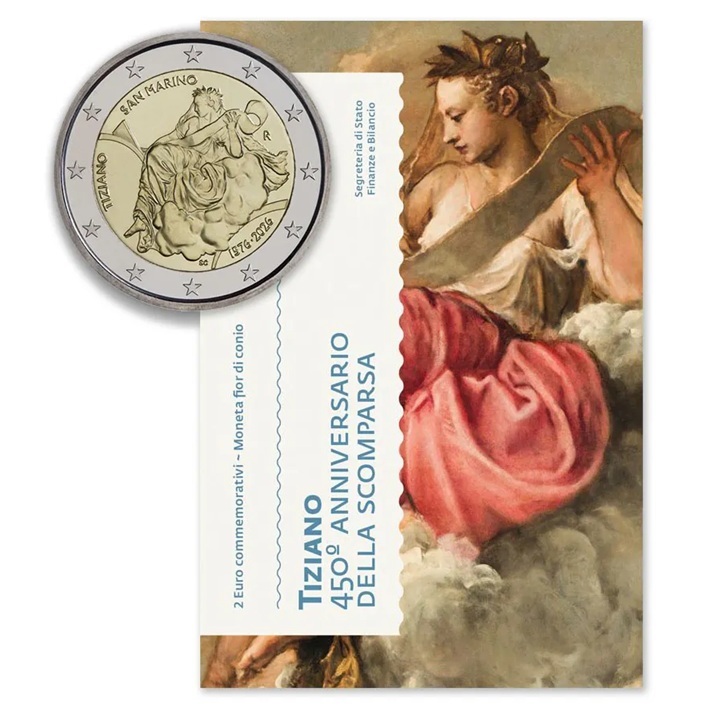 Saint-Marin - Pièce 2 Euro 2026 R cupro-nickel et nickel-laiton BU - Titien – Image 4