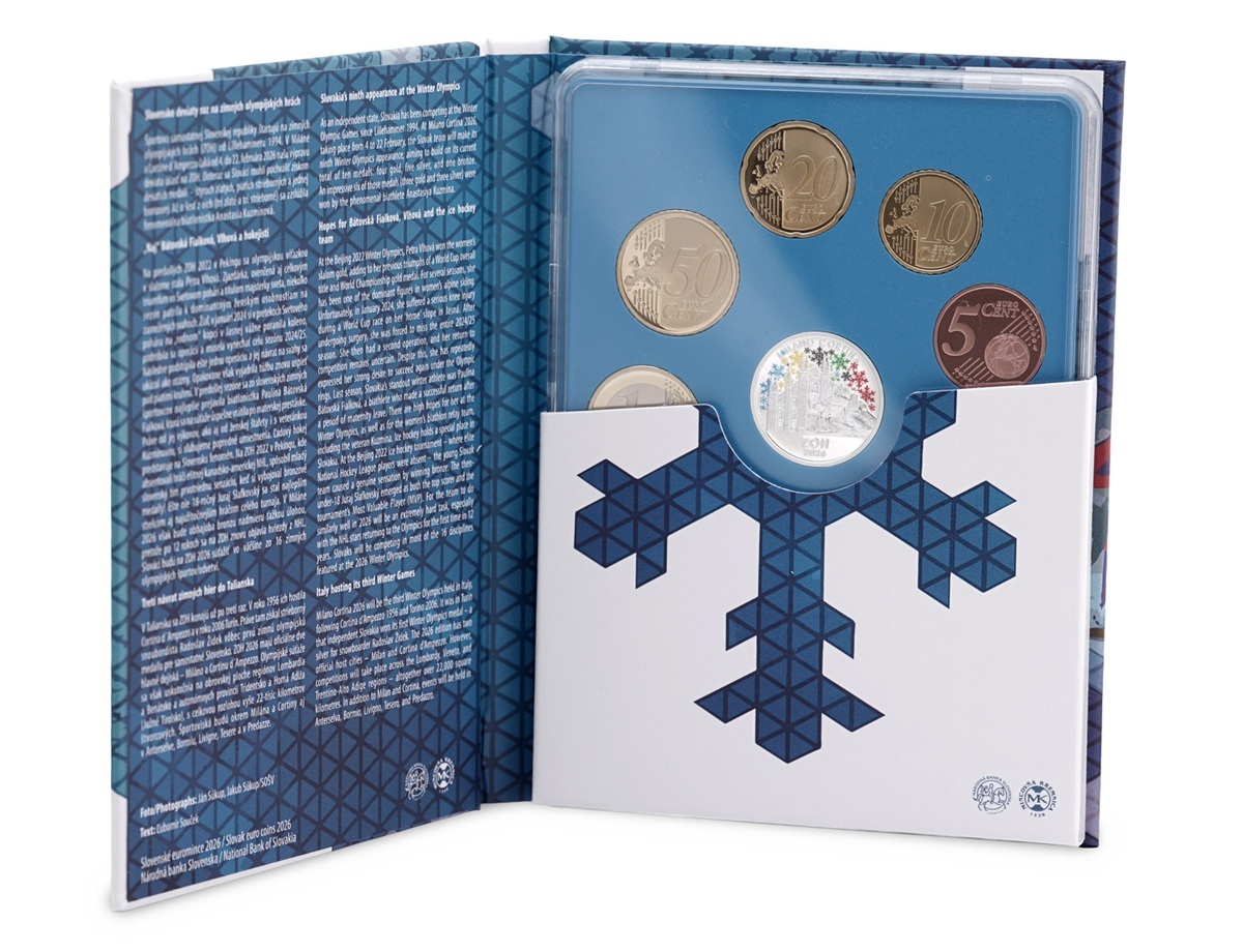 Slovaquie - Coffret Euro 2026 BE - Jeux Olympiques d'hiver de Milan et Cortina d'Ampezzo – Image 2