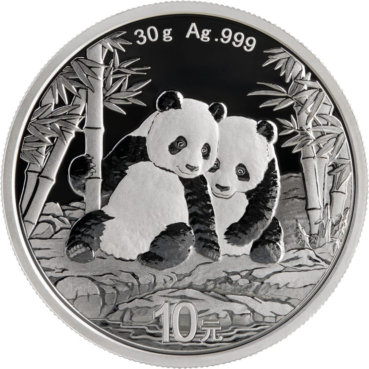 Chine - Pièce 10 Yuan 2026 30 grammes argent BU - Panda chinois