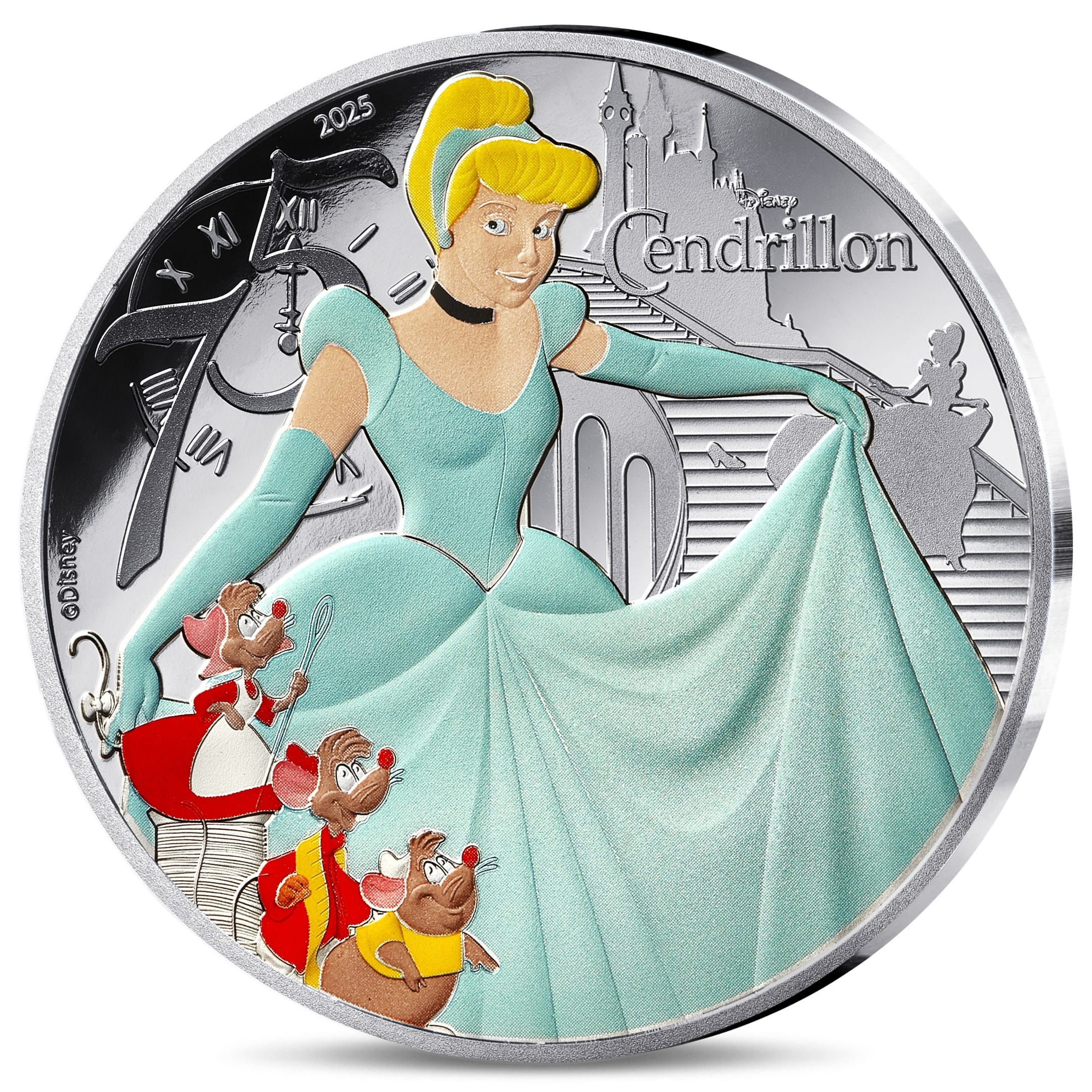 France - Pièce 10 Euro 2025 argent BE - Cendrillon / Disney