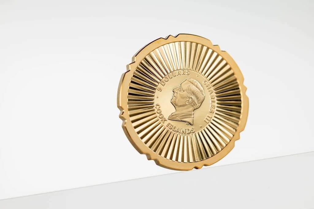 Iles Cook - Pièce 5 Dollars 2025 argent plaqué or BE - Trèfle – Image 6