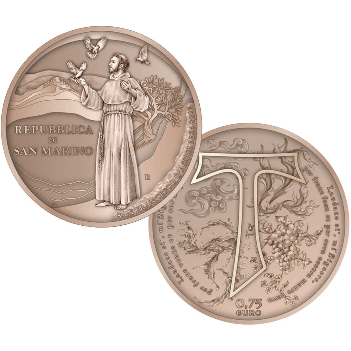Italie, Saint-Marin et Vatican - Coffret Euro 2026 R cuivre - Cantique des créatures – Image 5