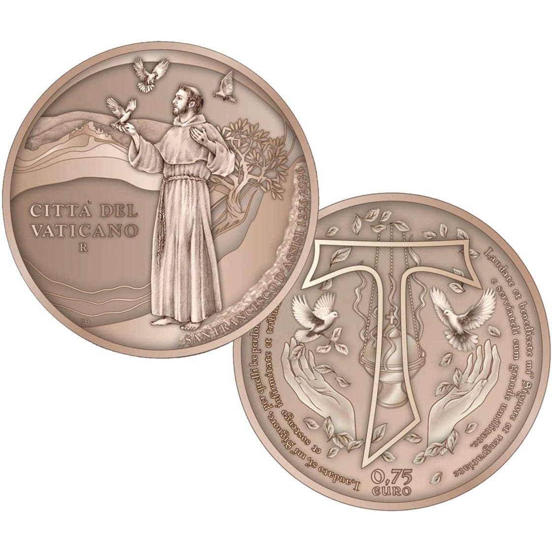 Italie, Saint-Marin et Vatican - Coffret Euro 2026 R cuivre - Cantique des créatures – Image 6