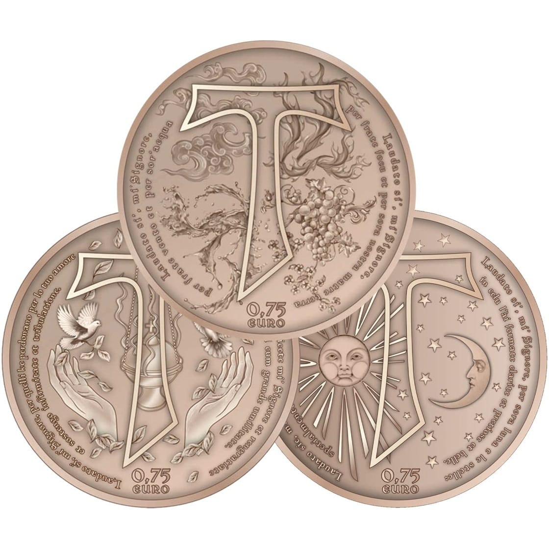 Italie, Saint-Marin et Vatican - Coffret Euro 2026 R cuivre - Cantique des créatures – Image 3