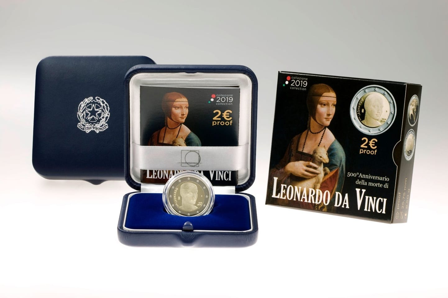 Italie - Pièce 2 Euro 2019 R cupro-nickel et nickel-laiton BE - Léonard de Vinci