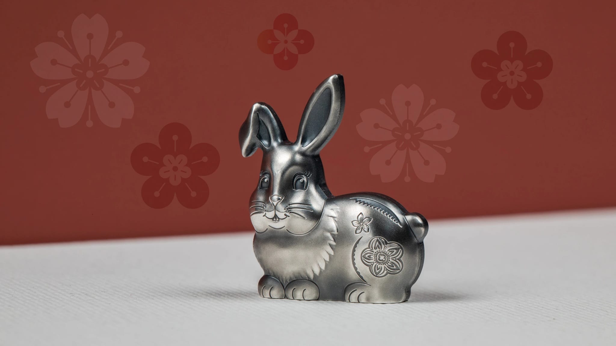 Mongolie - Pièce 1000 Tögrög 2023 1 once argent Antique - Année lunaire du Lapin – Image 4