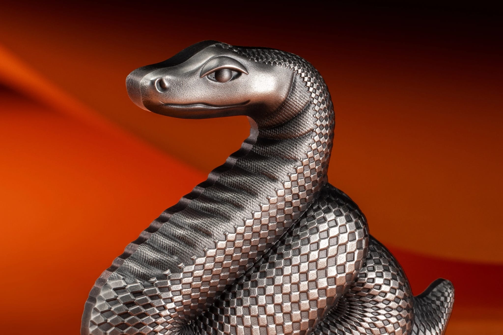 Mongolie - Pièce 1000 Tögrög 2025 1 once argent Antique - Année lunaire du Serpent – Image 4