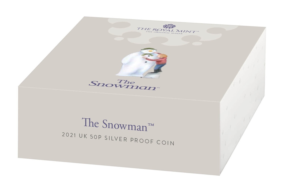 Royaume-Uni - Pièce 50 Pence 2021 argent BE - Le Bonhomme de neige – Image 5