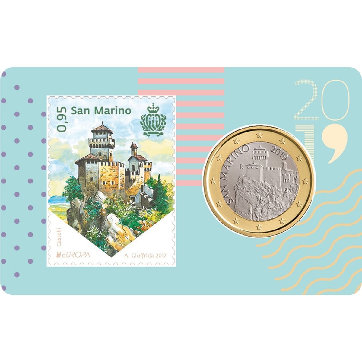 Saint-Marin - Carte Euro 2019 - Tour Cesta
