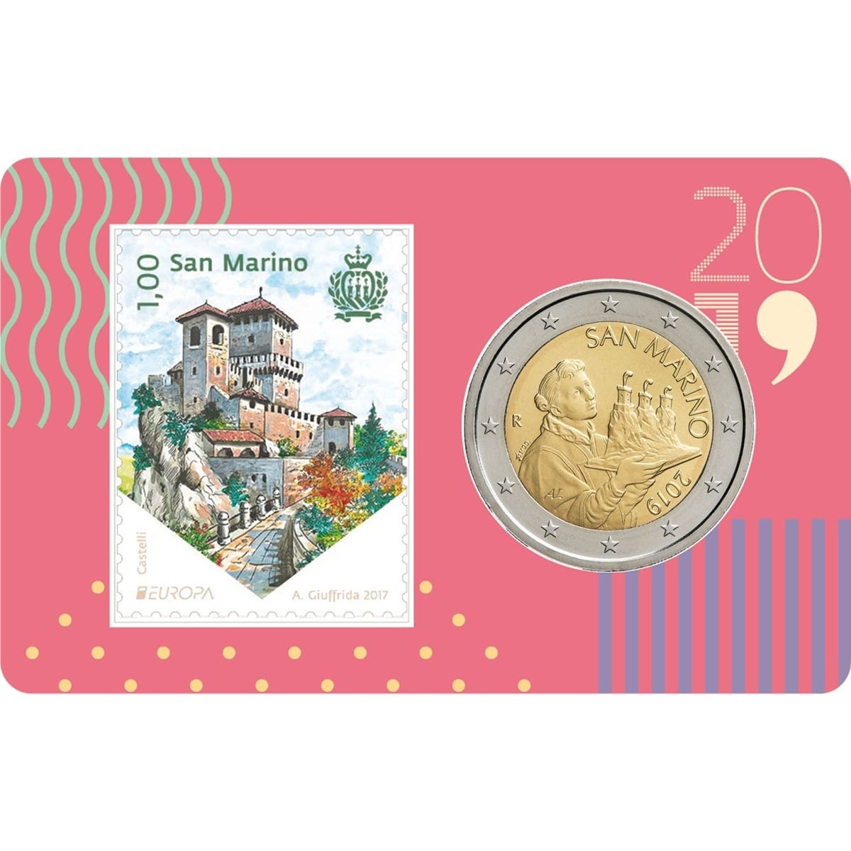 Saint-Marin - Carte Euro 2019