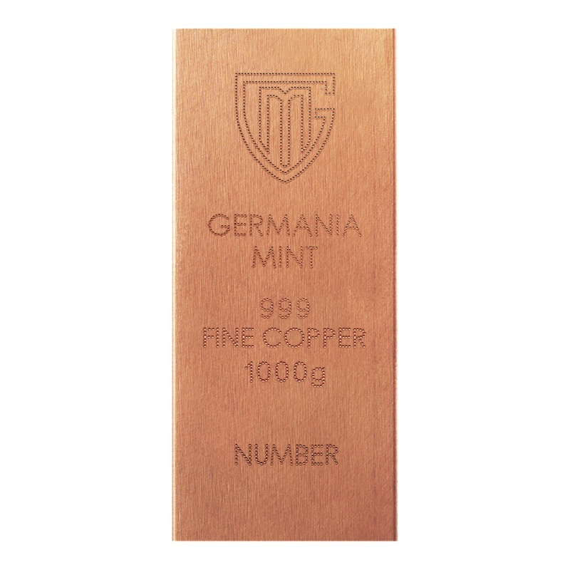 Germania Mint, Pologne - Lingot 1000 grammes cuivre
