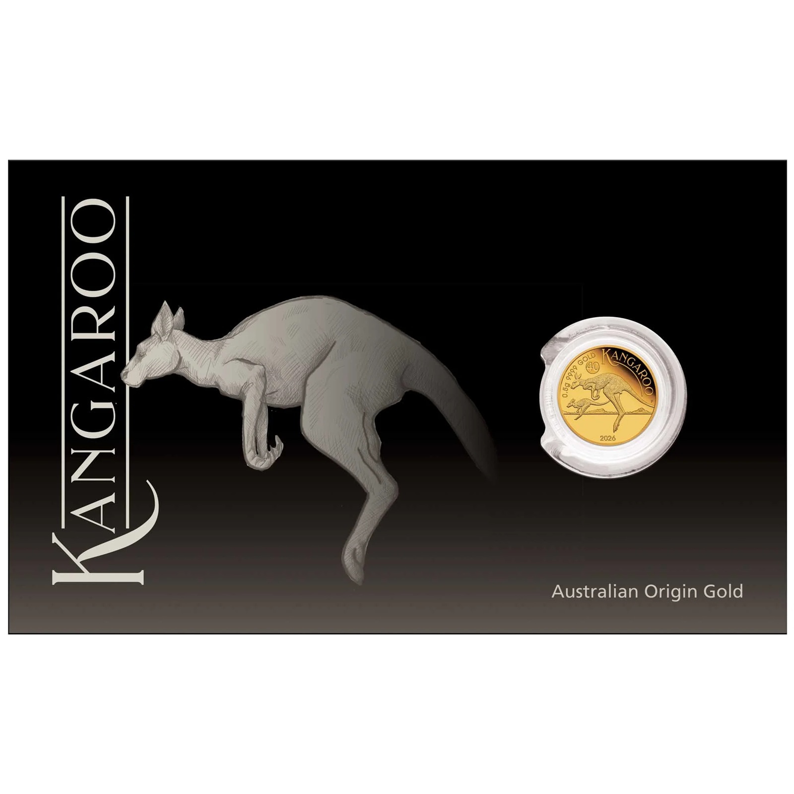 Australie - Pièce 2 Dollars 2026 0,5 gramme or BE - Kangourou australien – Image 3