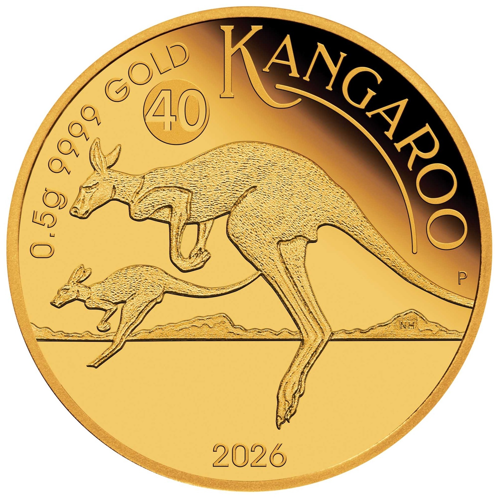 Australie - Pièce 2 Dollars 2026 0,5 gramme or BE - Kangourou australien