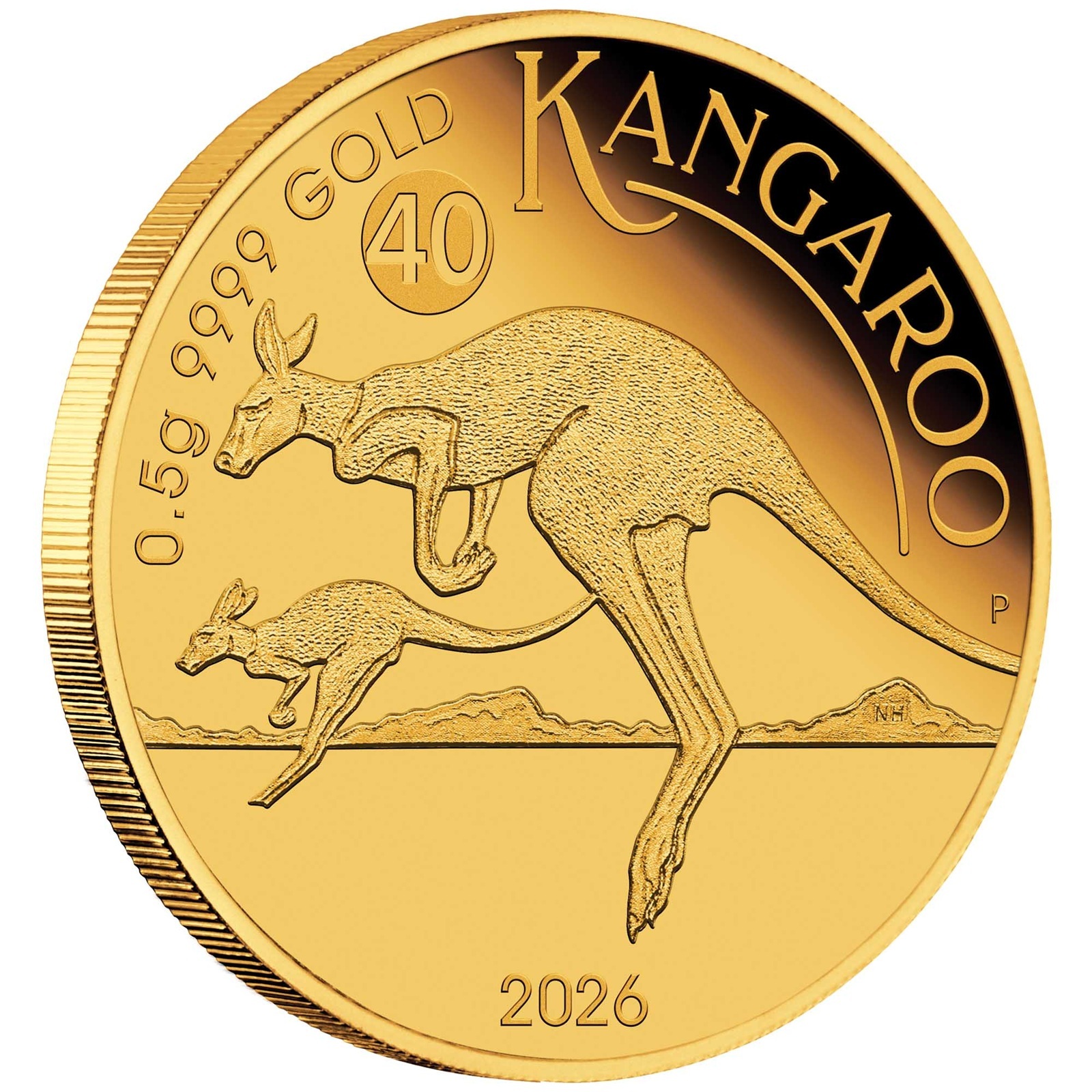 Australie - Pièce 2 Dollars 2026 0,5 gramme or BE - Kangourou australien – Image 5