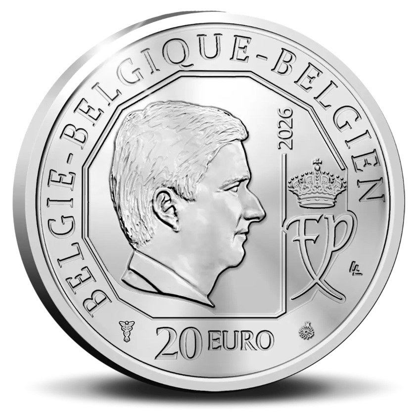 Belgique - Pièce 20 Euro 2026 argent BE - Culture traditionnelle des géants – Image 2