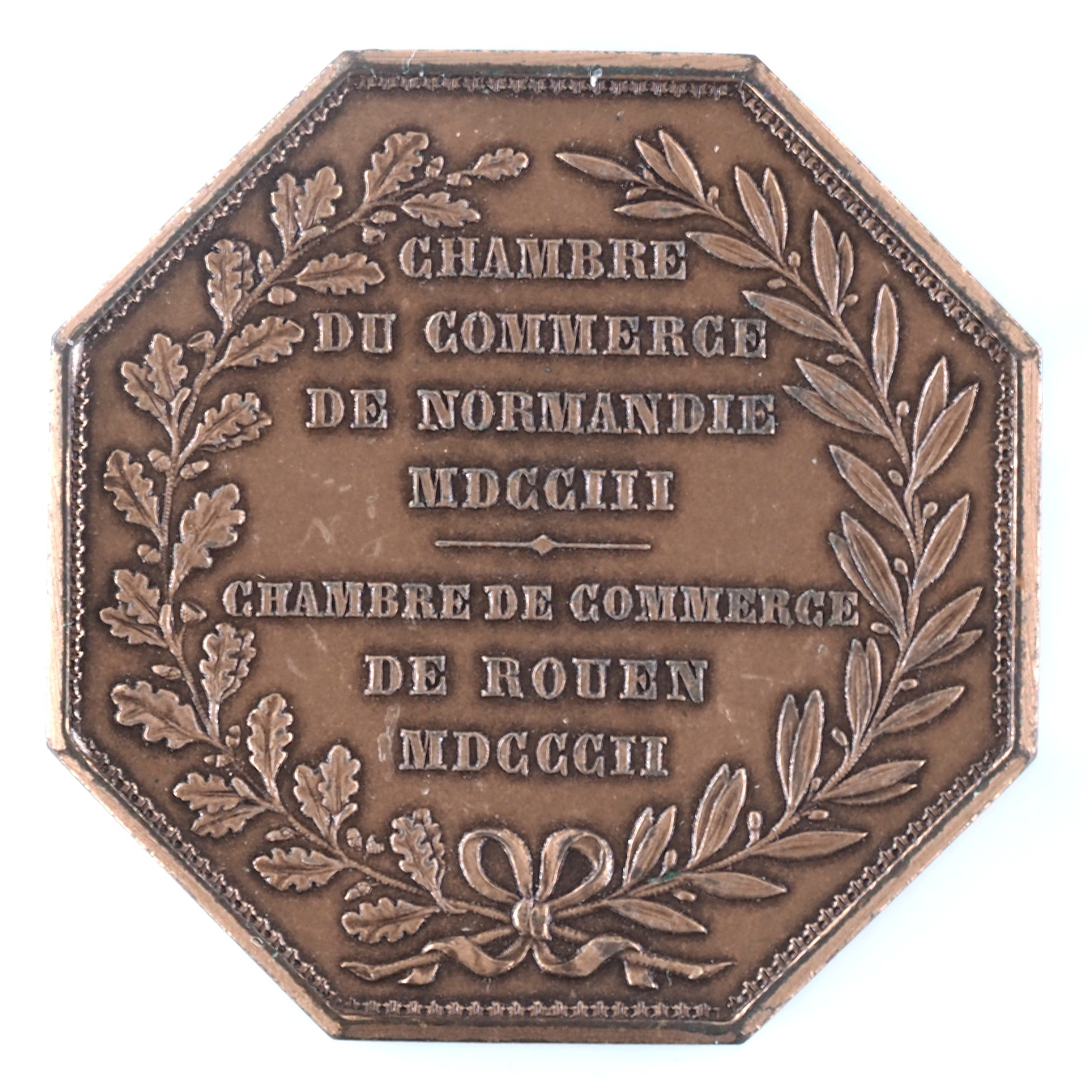 France - Jeton 1802 bronze - Mercure / Chambre de Commerce de Rouen – Image 2