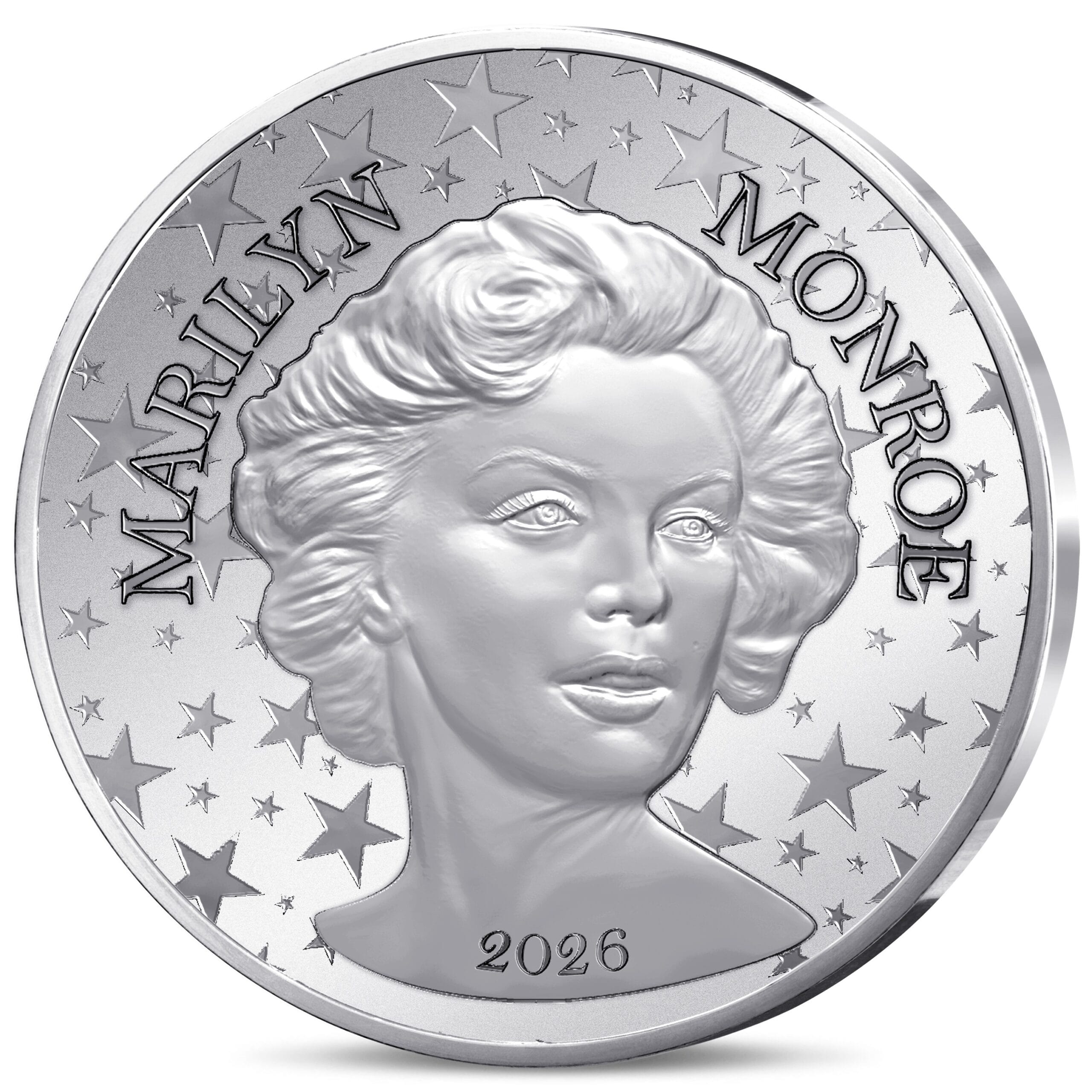 France - Pièce 10 Euro 2026 argent - Marilyn Monroe