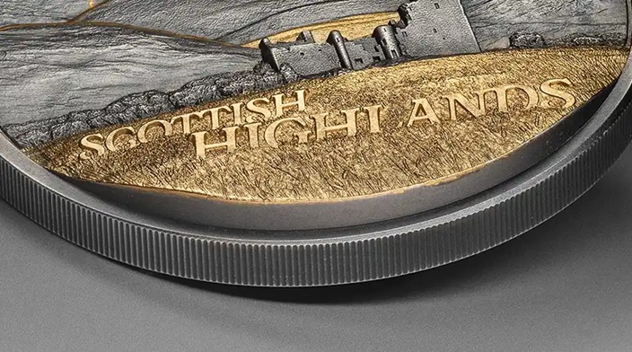 Iles Cook - Pièce 10 Dollars 2026 argent Antique - Hautes terres écossaises – Image 10