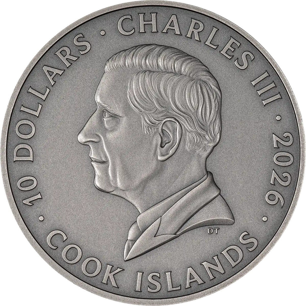 Iles Cook - Pièce 10 Dollars 2026 argent Antique - Hautes terres écossaises – Image 2