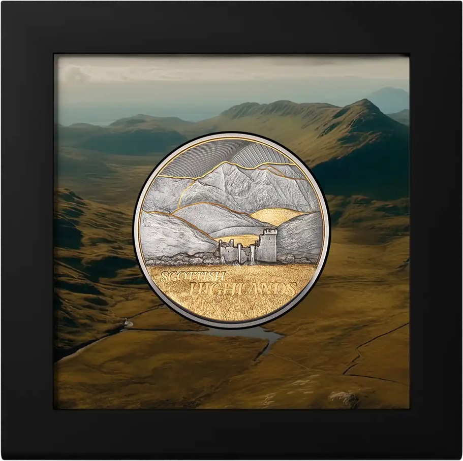 Iles Cook - Pièce 10 Dollars 2026 argent Antique - Hautes terres écossaises – Image 3