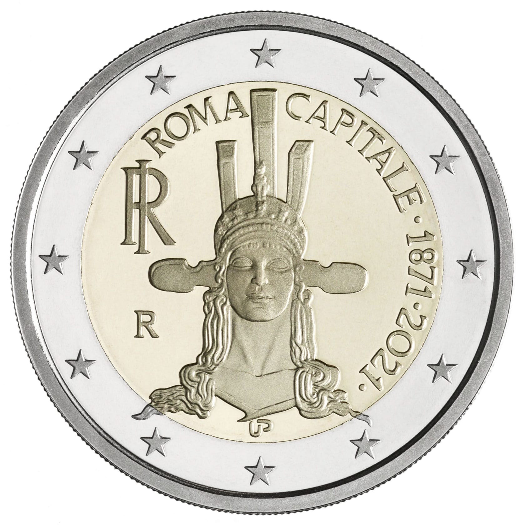 Italie - Pièce 2 Euro 2021 R cupro-nickel et nickel-laiton BU - Rome – Image 2