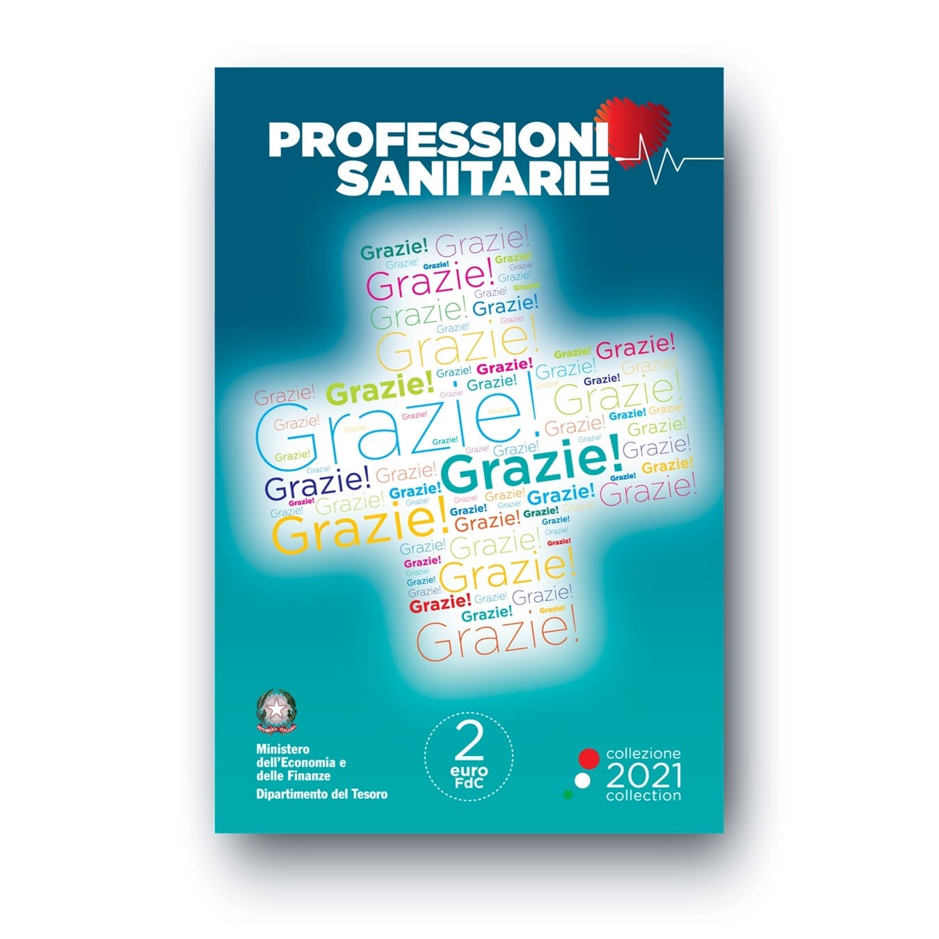 Italie - Pièce 2 Euro 2021 R cupro-nickel et nickel-laiton BU - Merci