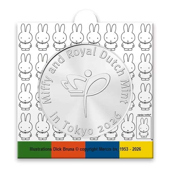 Pays-Bas - Médaille 2026 cupro-nickel BU - Miffy et la Monnaie Royale des Pays-Bas à Tokyo – Image 4