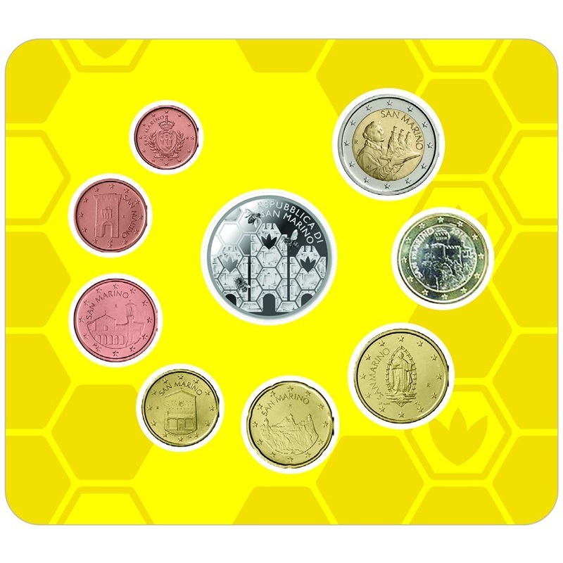 Saint-Marin - Coffret Euro 2026 R BU - Abeilles – Image 2